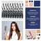 Gray Vent Hairbrush 8” Hard Bristle Brush for Hair Pack of 12 Plastic Hair Brushes for Women and Men Hair Brush for Thick Hair Detangling Brushes for Hair with Rounded Rubber Tips